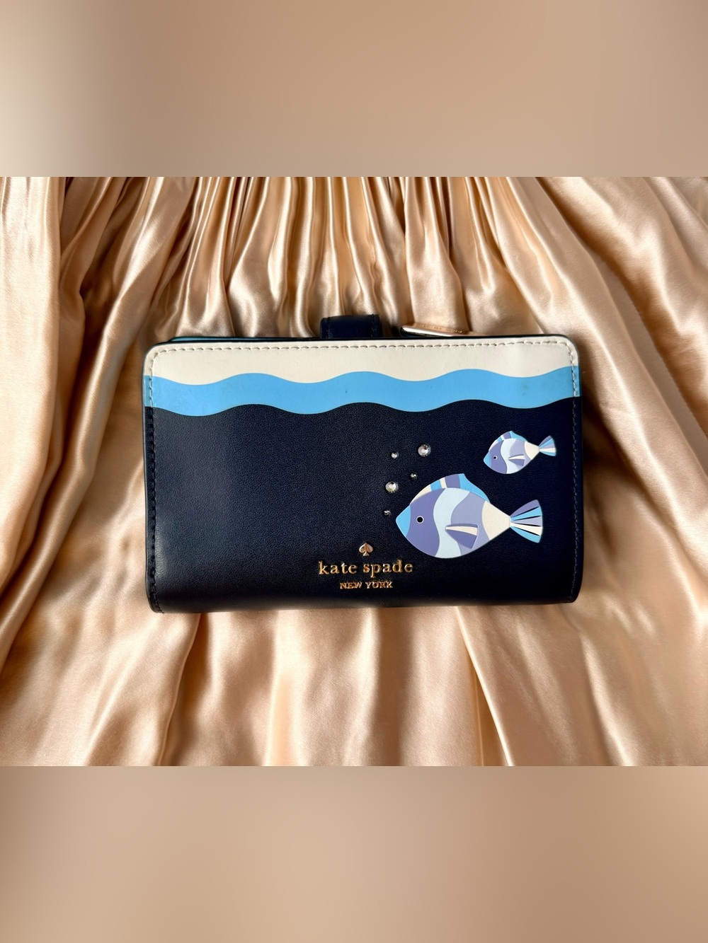 Kate Spade What a Catch Medium Compact Bifold Wallet
